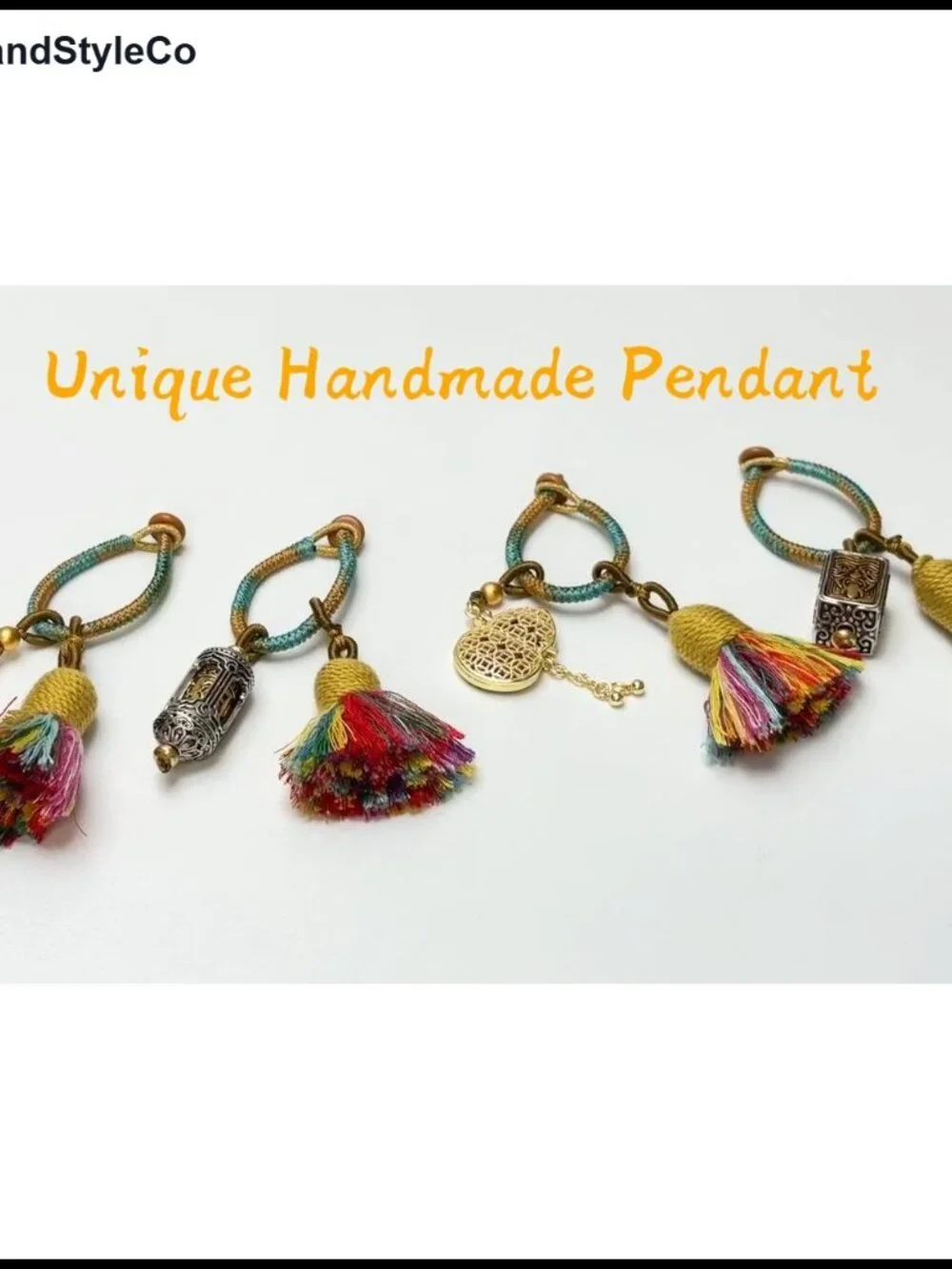 Handmade Tassel Keychain Bohemian Fringe Bag Charm Accessory